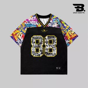 Jersey Baba Street Art 88 Oversize Boxy Fit Retro Unisex Vintage / Jersey Ballet FootBall / Futsal / Nfl / Voly / Jersey Hockey / gratis custome nama