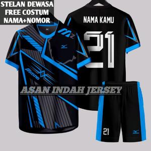 Jersey Bola Dewasa Custom Gratis Sablon Cetak Nama Sendiri - Sport Baju