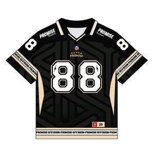 Jersey Oversize Vintage BLACK Number 88 Promise Unisex Jumbo Big Size Baju Skena Pria Wanita Tshirt Sport Dryifit Milano Kaos Olahraga Dewasa
