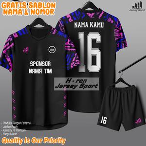 [ COD ] FREE NAMA NOMOR LOGO TIM SPONSOR JERSEY DEWASA SETELAN BAJU OLAHRAGA FUTSAL VOLLY BAJU CELANA BOLA PRIA WANITA