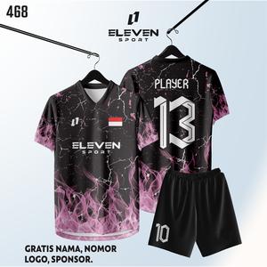 Jersey Futsal / Bola Custom Full Printing Bisa Satuan 468