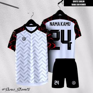 kostum stelan Jersey dewasa printing olahraga bola futsal terbaru gratis pasang nama nomor Sport
