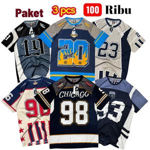 Paket 3 Kaos Jersey Driyfit Milano Pria Wanita Size M-XXXL Bahan Jersey Milano 24 Warna Mix Casual Vintage Band Futsal Sport Olahraga Baju