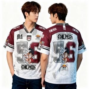 Baju Kaos Jersey One Piece Luffy Fullprint Digital Print Desain Unik Gambar Luffy Bahan Nyaman Cocok Untuk Penggemar