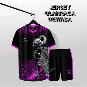 JERSEY OLAHRAGA FUTSAL DEWASA VOLLEY PRODUK TERBARU BATIK WAYANG Uniseks Sport outdoor baju bola
