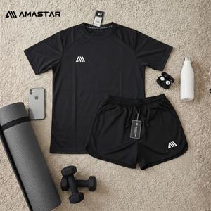AMASTAR - 2 PCS/SET Olahraga Jersey dan celana Running / JERSEY OLAHRAGA CELANA RUNNING GYM