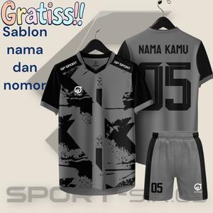 Setelan Baju Jersey Olahraga sepak bola dan futsal dewasa dan anak bisa custom nama dan nomor